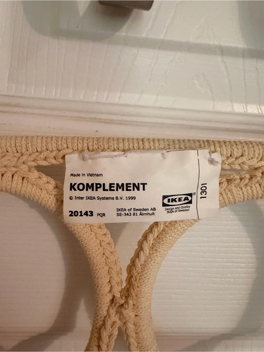 IKEA Cream Multi-Ring Hanging Organizer